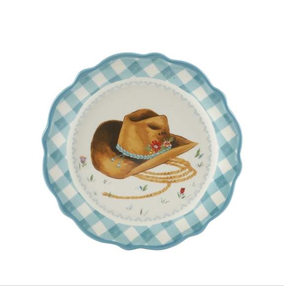 🎁 New Pioneer Woman Novelty 7 Inch Plates with Rack - Picture 5 of 12